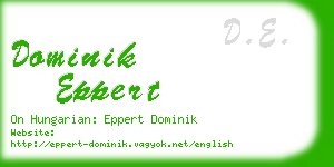 dominik eppert business card